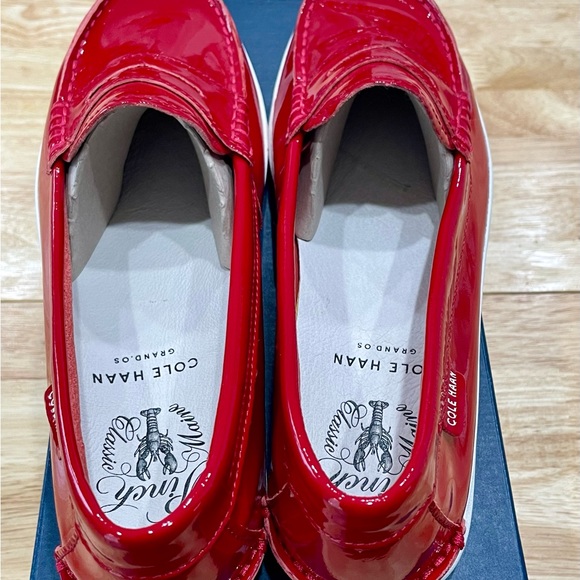 Cole Haan Red Patent Leather Loafers - Picture 2 of 4